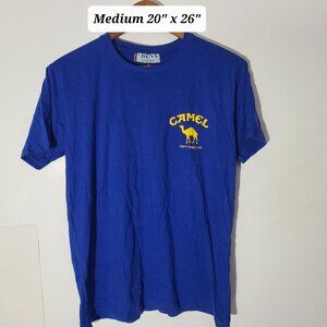 Camel Cigarettes Blue 2-Sided Promo Medium T-Shirt